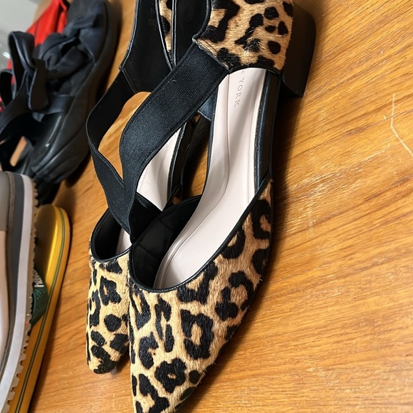 Preston & York Leopard Print Women's Shoes with Black Straps Size 9 - Picture 3 of 6